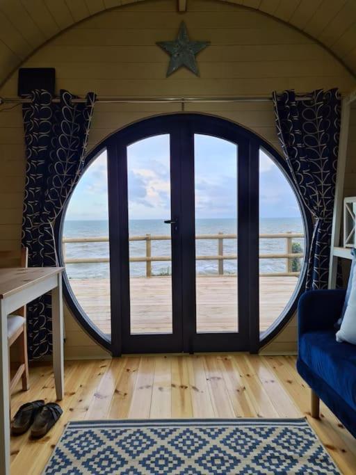 Spring Tide Cliff Top Glamping Pod With Direct Sea Views バーチントン エクステリア 写真